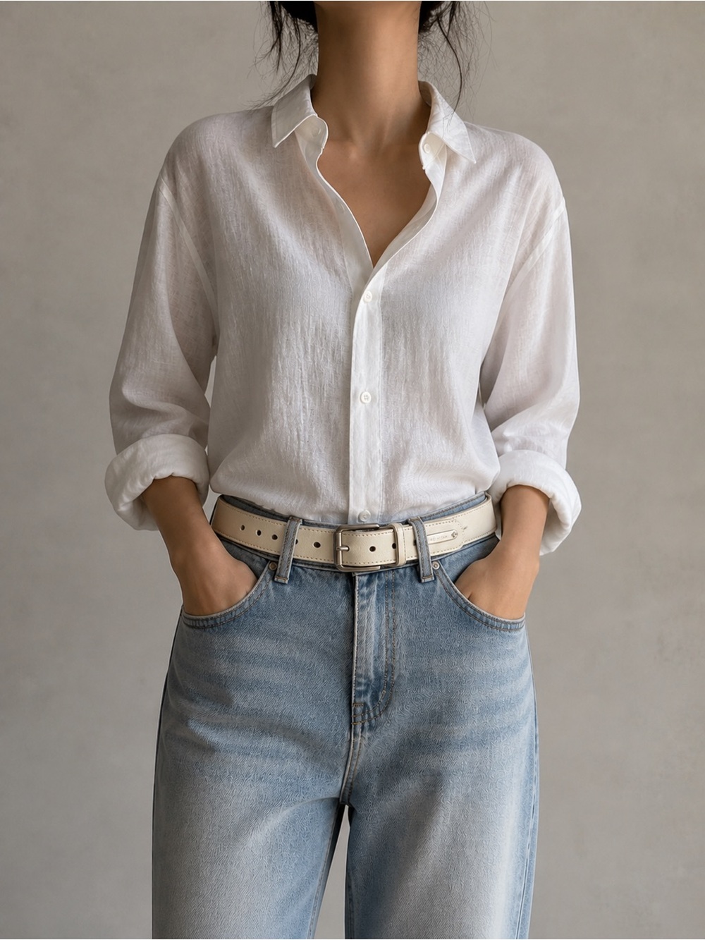 Miu Miu white belt